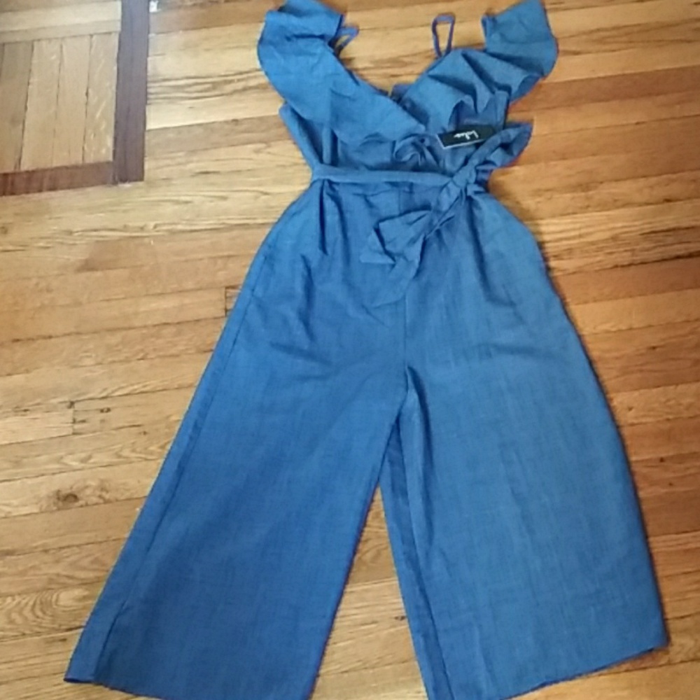 Blue jumpsuit